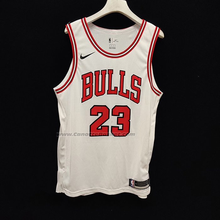 Maglia Chicago Bulls Michael Jordan #23 Association Autentico Bianco